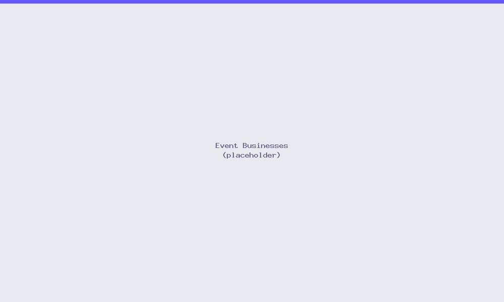Event Businesses